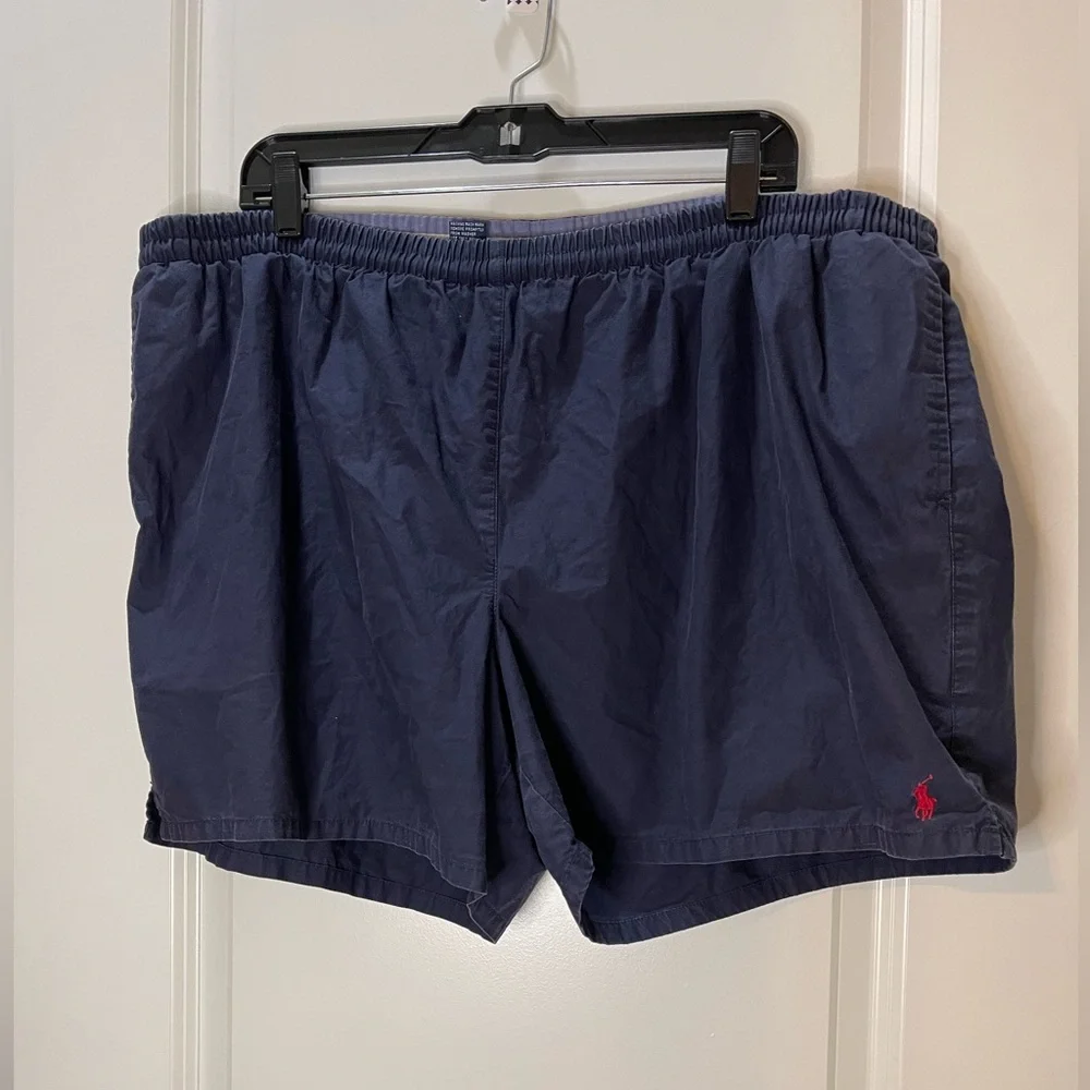 Ralph Lauren Polo Sport Navy Blue Swim Trunks Lined Size XXL